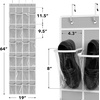 image:imageSimple Houseware 24 Pockets Large Clear Over the Door Shoe Organizer GrayGray