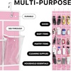 image:imageSimple Houseware 24 Pockets Large Clear Over the Door Shoe Organizer GrayPink