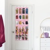 image:imageSimple Houseware 24 Pockets Large Clear Over the Door Shoe Organizer GrayPink