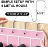image:imageSimple Houseware 24 Pockets Large Clear Over the Door Shoe Organizer GrayPink