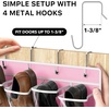 image:imageSimple Houseware 24 Pockets Large Clear Over the Door Shoe Organizer GrayPink