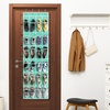 image:imageSimple Houseware 24 Pockets Large Clear Over the Door Shoe Organizer GrayTurquoise