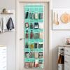 image:imageSimple Houseware 24 Pockets Large Clear Over the Door Shoe Organizer GrayTurquoise