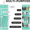 image:imageSimple Houseware 24 Pockets Large Clear Over the Door Shoe Organizer GrayTurquoise