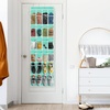 image:imageSimple Houseware 24 Pockets Large Clear Over the Door Shoe Organizer GrayTurquoise