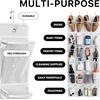 image:imageSimple Houseware 24 Pockets Large Clear Over the Door Shoe Organizer GrayWhite