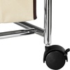 image:imageSimple Houseware 2Bag Heavy Duty Laundry Sorter Rolling Cart SilverChrome