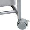 image:imageSimple Houseware 2Bag Heavy Duty Laundry Sorter Rolling Cart SilverSilver