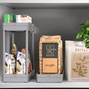 image:imageSimple Houseware 3Tier Slim Rolling Cart wHandle 55 Wx275 H WhiteGray