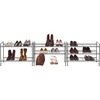 image:imageSimple Houseware 3Tier Stackable Mesh Shoe Rack BlackBlack