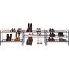 image:imageSimple Houseware 3Tier Stackable Mesh Shoe Rack BlackBlack