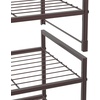 image:imageSimple Houseware 3Tier Stackable Mesh Shoe Rack BlackBronze