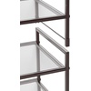 image:imageSimple Houseware 3Tier Stackable Mesh Shoe Rack BlackBronze