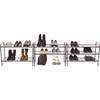 image:imageSimple Houseware 3Tier Stackable Mesh Shoe Rack BlackBronze
