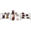 image:imageSimple Houseware 3Tier Stackable Mesh Shoe Rack BlackSilver