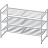 image:imageSimple Houseware 3Tier Stackable Mesh Shoe Rack BlackSilver