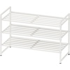 image:imageSimple Houseware 3Tier Stackable Mesh Shoe Rack BlackWhite