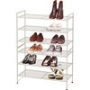 image:imageSimple Houseware 3Tier Stackable Mesh Shoe Rack BlackWhite