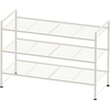 image:imageSimple Houseware 3Tier Stackable Mesh Shoe Rack BlackWhite