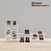 image:imageSimple Houseware 3Tier Stackable Mesh Shoe Rack BlackWhite