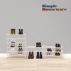 image:imageSimple Houseware 3Tier Stackable Mesh Shoe Rack BlackWhite
