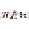 image:imageSimple Houseware 3Tier Stackable Mesh Shoe Rack BlackWhite