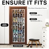 image:imageSimple Houseware 40 Pockets Large Clear Over the Door Shoe Organizer Gray