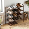 image:imageSimple Houseware 5Tier Shoe Rack Storage Organizer 1524 Pairs GreyBronze