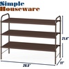 image:imageSimple Houseware 5Tier Shoe Rack Storage Organizer 1524 Pairs GreyBronze