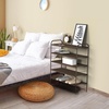 image:imageSimple Houseware 5Tier Shoe Rack Storage Organizer 1524 Pairs GreyBronze