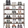 image:imageSimple Houseware 5Tier Shoe Rack Storage Organizer 1524 Pairs GreyBronze