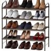 image:imageSimple Houseware 5Tier Shoe Rack Storage Organizer 1524 Pairs GreyBronze