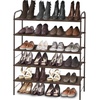 image:imageSimple Houseware 5Tier Shoe Rack Storage Organizer 1524 Pairs GreyBronze