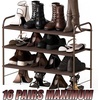 image:imageSimple Houseware 5Tier Shoe Rack Storage Organizer 1524 Pairs GreyBronze