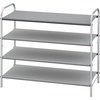 image:imageSimple Houseware 5Tier Shoe Rack Storage Organizer 1524 Pairs GreyGrey