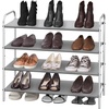 image:imageSimple Houseware 5Tier Shoe Rack Storage Organizer 1524 Pairs GreyGrey