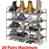 image:imageSimple Houseware 5Tier Shoe Rack Storage Organizer 1524 Pairs GreyGrey