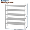 image:imageSimple Houseware 5Tier Shoe Rack Storage Organizer 1524 Pairs GreyGrey
