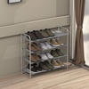 image:imageSimple Houseware 5Tier Shoe Rack Storage Organizer 1524 Pairs GreyGrey