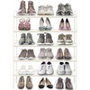 image:imageSimple Houseware 5Tier Shoe Rack Storage Organizer 1524 Pairs GreyWhite