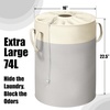image:imageSimple Houseware 74L Laundry Hamper with Drawstring Closure and Handles2Pack