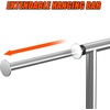 image:imageSimple Houseware Laundry Sorter Cart with Hanging Rod SilverMulti