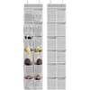 image:imageSimple Houseware 12 Pockets Large Over Door Shoe Organizer 2 Pack GrayGray