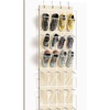image:imageSimple Houseware 24 Pockets Large Clear Over the Door Shoe Organizer GrayBeige