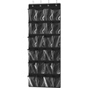 image:imageSimple Houseware 24 Pockets Large Clear Over the Door Shoe Organizer GrayBlack