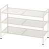 image:imageSimple Houseware 3Tier Stackable Mesh Shoe Rack BlackWhite