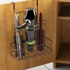 image:imageSimple Houseware Cabinet DoorWall Mount Hair Dryer Tools Organizer ChromeBronze