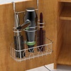 image:imageSimple Houseware Cabinet DoorWall Mount Hair Dryer Tools Organizer ChromeChrome