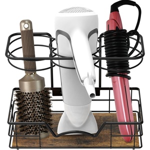 image:imageSimple Houseware Countertop Hair Tools Organizer Walnut