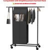 image:imageSimple Houseware 15W x 54H Garment Cover with Bottom Seal amp Clear Window54 x 15